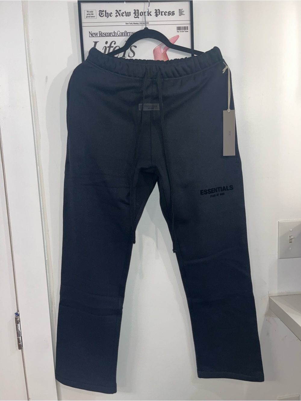 Fear of God Essentials Black Jogger Sweatpants